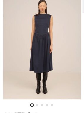 Navy Midi Dress